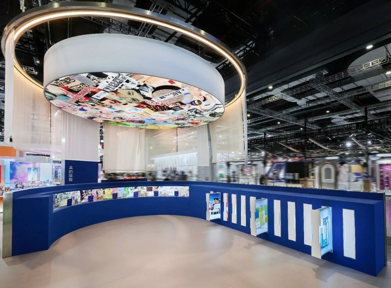 杭州展臺設(shè)計(jì)搭建公司領(lǐng)你看2023進(jìn)博會最具有創(chuàng)意00家企業(yè)展臺（愛茉莉太平洋展位）2