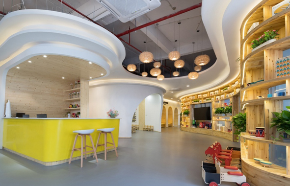 廣州展廳設計睿星貝貝早教店裝飾設計